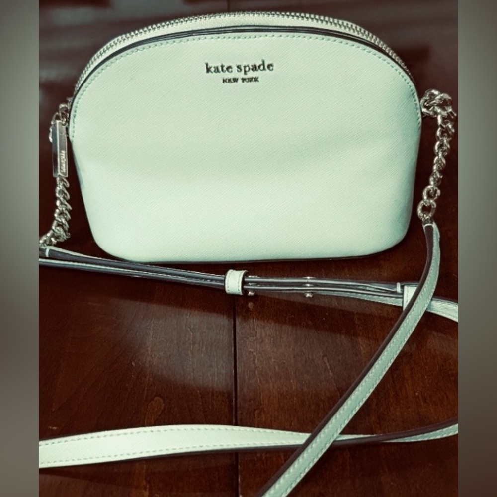 KATE SPADE ♠️ PALE GREEN LEATHER CROSSBODY BAG
